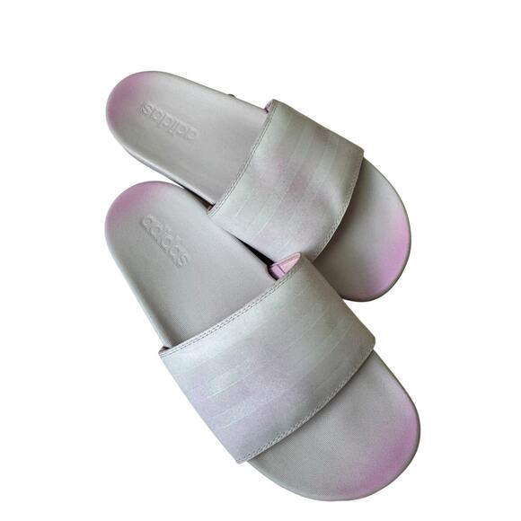 Adidas Adilette Comfort Slides Women’s 8 Pink Ombre Slip-On Sandals FZ4878 - Picture 3 of 7